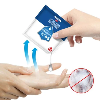 

50Pack Disposable Hand Sanitizer Instant Portable Antibacterial Hand Sanitizer 75% Alcohol Disinfectant Gel For Travel Household