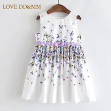 Красивые платья для девочек, новая детская одежда, жилет с милым бантом и принтом бабочки для девочек, платье принцессы для девочек 3-8 лет
