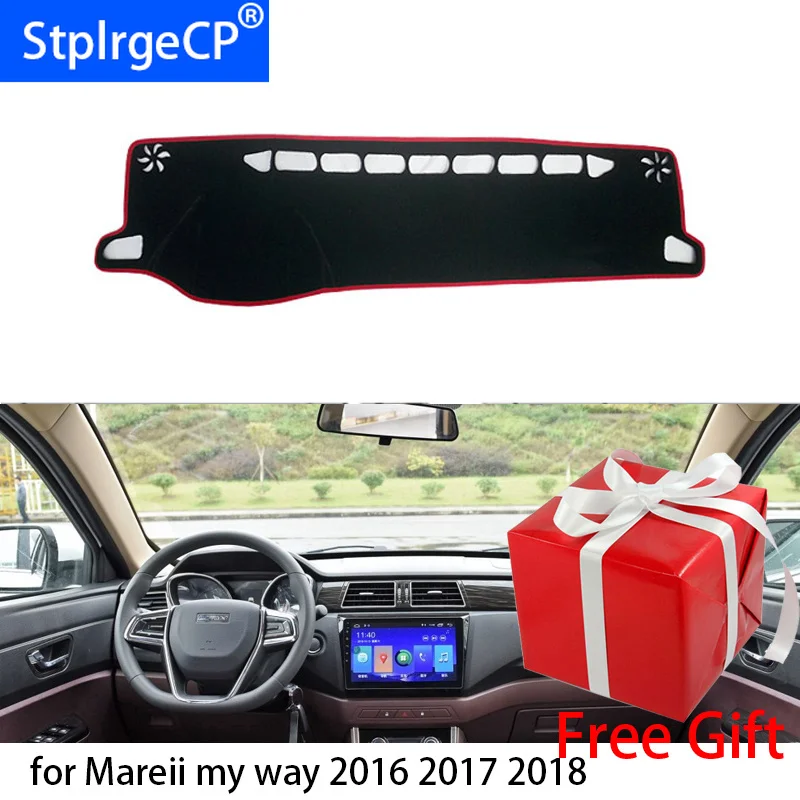 

Car Dashboard Cover Mat for lifan mareii myway 2016 2017 2018 Right Hand Drive Dashmat Pad Dash Mat Covers Dashboard Accessories
