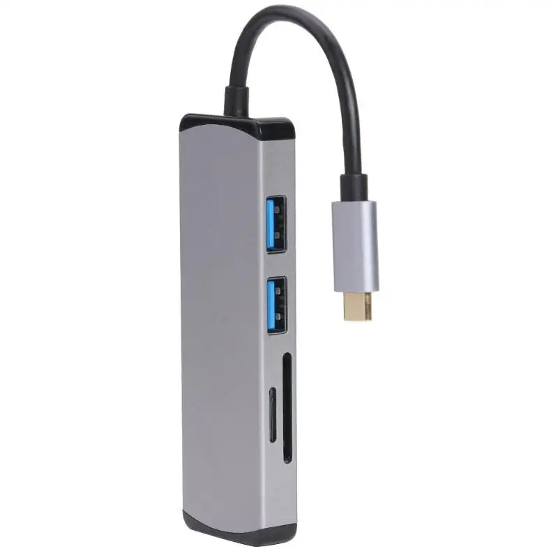 Cabledeconn F0503 5-в-1 Тип-C концентратор Тип C Male к 3 USB3.0 TF/Слот для карт памяти Женский конвертер