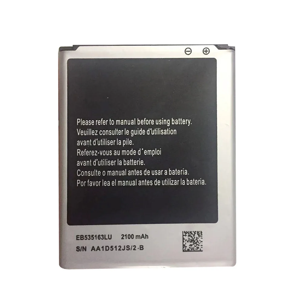 Сменный аккумулятор EB535163LU для телефона Samsung I9082 Galaxy Grand DUOS I9080 I879 I9118 Neo + i9168 i9060 2100