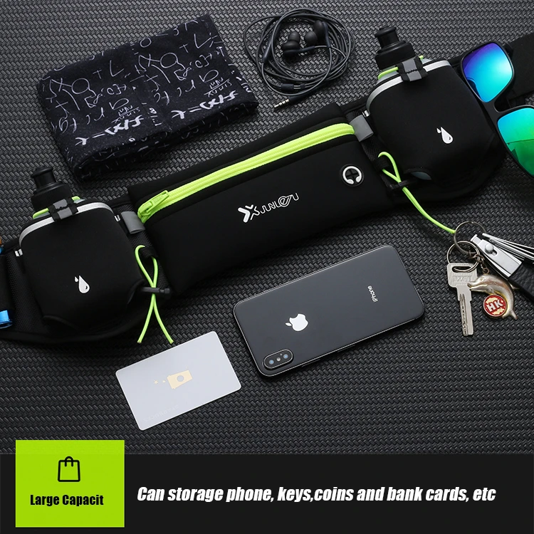Running Waist Bag Man/Woman Marathon Trail Running For Phone Water Bottle Sports Fanny Pack Fitness Dual Pocket Belt Waist Bag