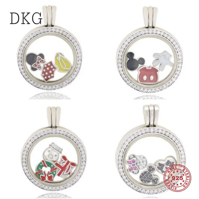 

925 Sterling Silver Magic Box Pendant Cute Little Mouse Small Accessories Fit for Women's Necklace Pendant DIY Jewelry