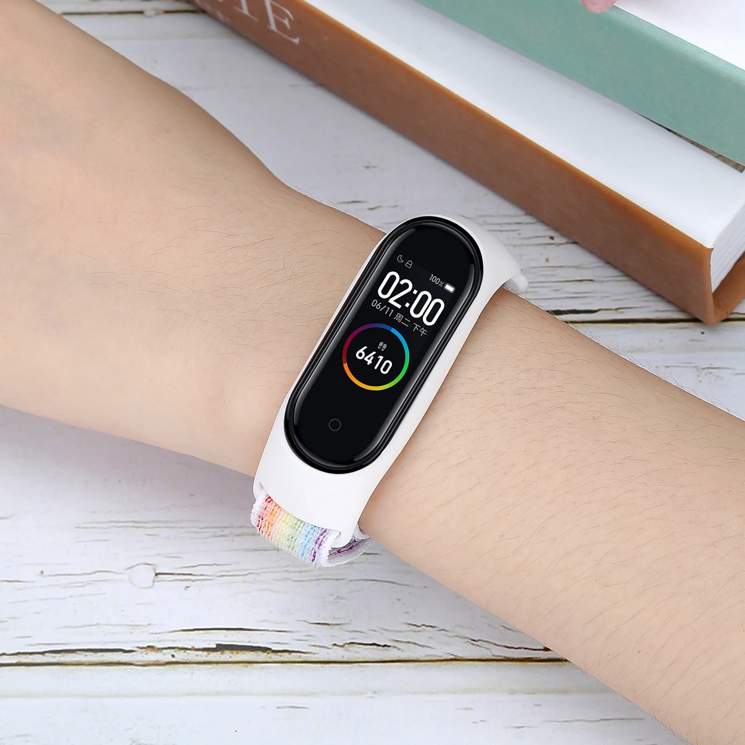 Нейлоновый ремешок для xiaomi mi band 4 браслет NFC смарт-часы замена xiaomi mi band 3 цветной Ремешок Браслет против потери