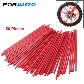 

FORAUTO 72pcs Motorcycle Bike Wheel Rim Spokes Skins Moto Wheel Hub Decoration Off Road Shrouds Covers Motorbike Accessories