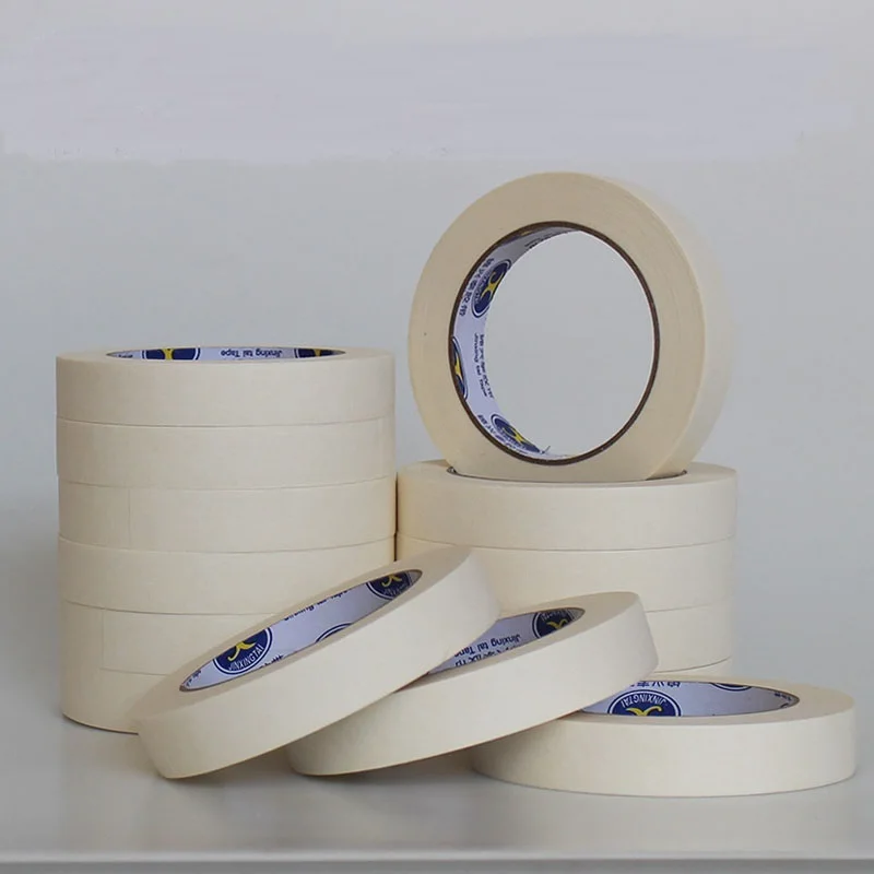 20Meters Long Masking Tape Beige Car Single Tape Spraying Wholesale House Oil Car Color Side for Painting, Adhesive Cheap