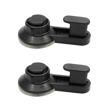 

2 Pcs Strong Vacuum Suction Cup Hooks Removable Reusable Coat Hooks Towel Bath Robe Hangers Home Kitchen Accessories (Black)