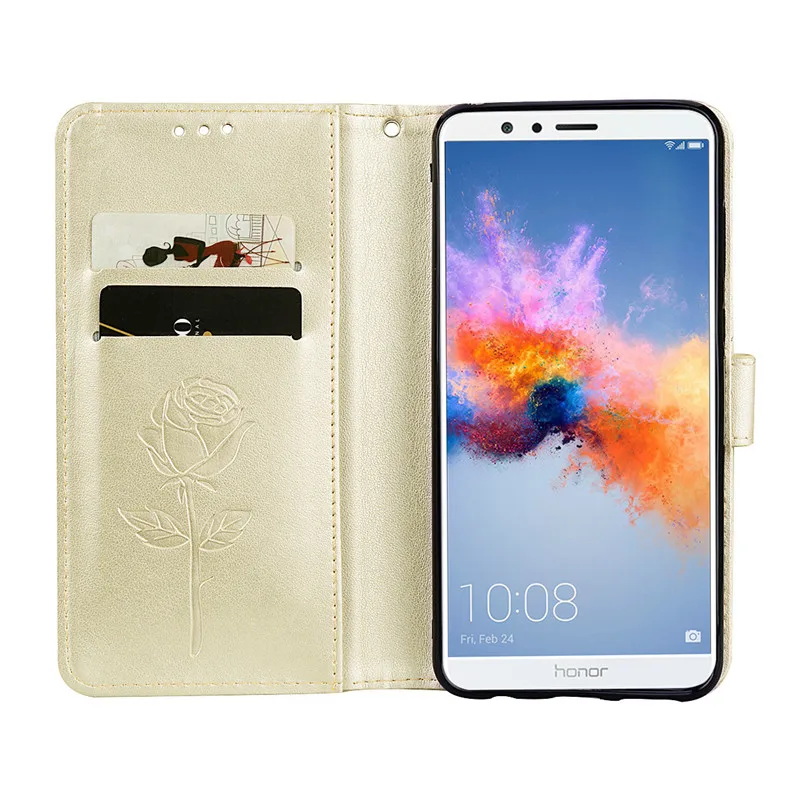Чехол книжка для huawei Honor 7X кожаный мягкий чехол кошелек с подставкой 7X7 X X7