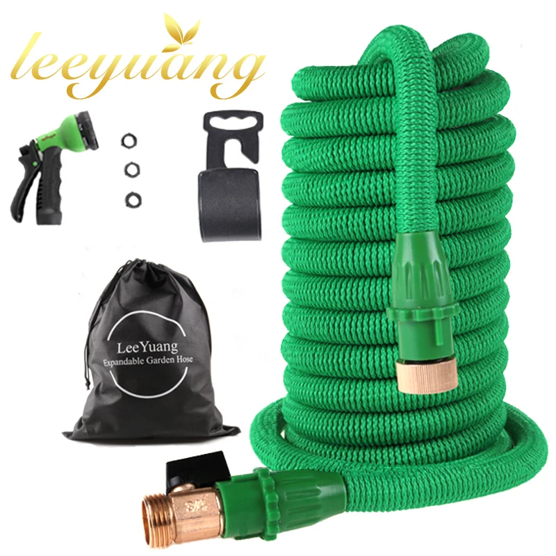 Free shipping 25Ft-200Ft Garden Hose Expandable Magic Flexible Water Hose Eu Hose Plastic Hoses Pipe With Spray Gun To Watering