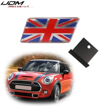 

iJDM Flag Emblem Badge with L Shaped Mounting Bracket Fit Car Front Grille For MINI COOPER F55 F56 R55 R56 R60 R61 Front Grille