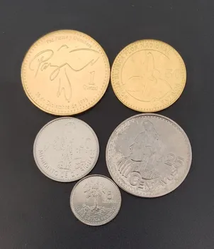 

Guatemala 50/25/1/5 Guatemala16-29mm Set 5 Pieces Coins Old Original Coin Collectible Edition Real Rare Commemorative Random