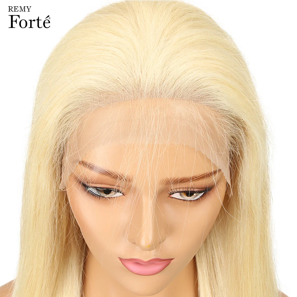 Remy Forte кружевные передние человеческие волосы парики Remy бразильские волосы парики 13X4 кружевные парики 613 блонд кружевные короткие парики из человеческих волос