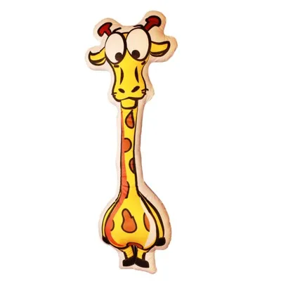 Giraffe Лес животных плюшевый Лев Жираф страуса Kiang Плюшевая Кукла длинная полоса подушка игрушка забавный член семьи - Цвет: Giraffe