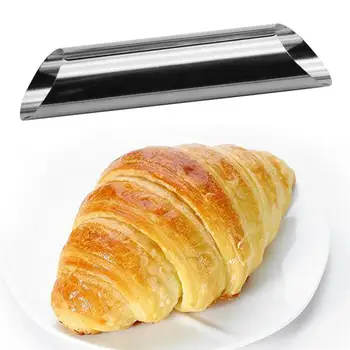 

6PCS Stainless Steel Cylindrical Shaped Croissant Maker Bakeware Forms Pastry Molds Mini Baking Tubes Kitchen Bakeware