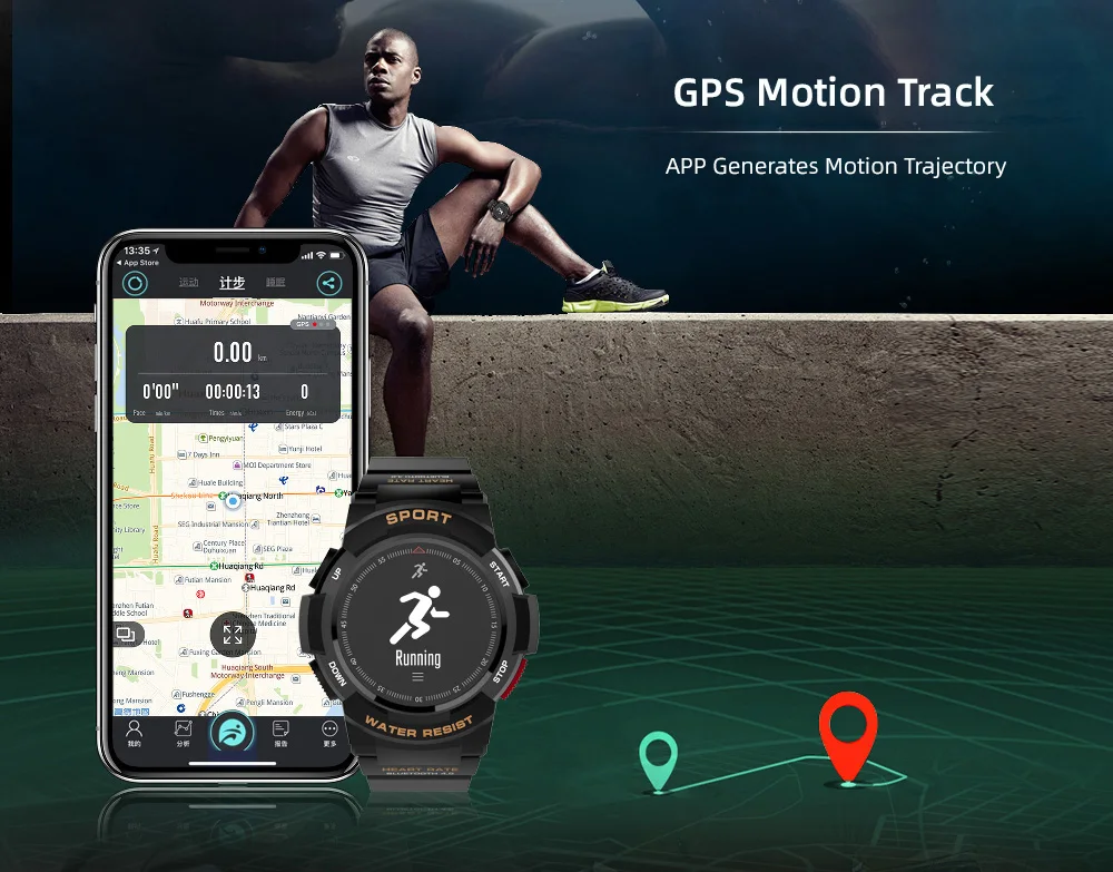 Смарт-часы для плавания, gps, Bluetooth, Touch F6, монитор для сна, пульсометр, спортивный, для улицы, напоминание, будильник