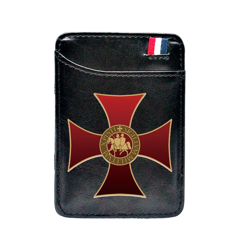 Wallets Purse Money Knight Templar Cross Magic High-Quality Cash-Holder Vintage Fashion Men