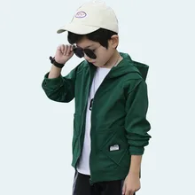 Детская куртка с капюшоном в стиле пэчворк для мальчиков, Детская верхняя одежда с надписями Повседневная осенняя одежда для мальчиков 6, 8, 10, 12, 14 лет