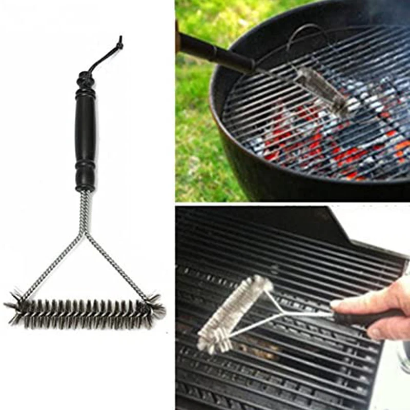 Kitchen Accessories BBQ Grill Barbecue Kit Cleaning Brush Stainless Steel Cooking Tools Barbecue Grill Wire Brush barbecue cleaning tools grill brush cleaning brushes