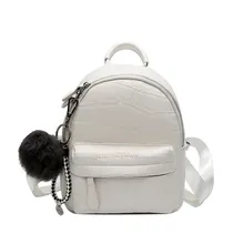 Мини-рюкзаки женские из искусственной кожи милый маленький рюкзак женский белый черный рюкзак для девочек-подростков модный рюкзак