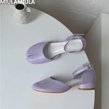 

Good Leather 2020 Korean Simple Fashion Clip Toe Buckle Strap Low Heels Comfort Platform Lady Sandals Women Rome Shoes Casual