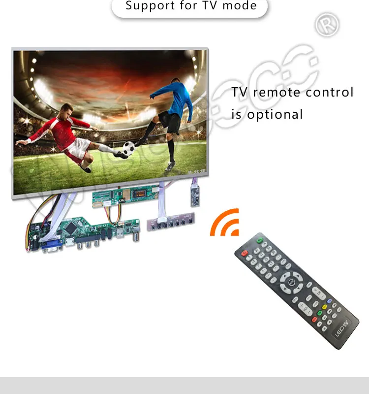 Панель ЖК экрана 15 4 дюйма 1280*800 TFT 60 Гц HDMI VGA LVDS 30 контактов плата контроллера для ПК
