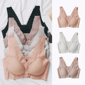 

Sexy Panties Lingerie Padded Bralette Ultrathin Briefs Female Intimates Women Lace Bra Sets Seamless Underwear Backless Vest