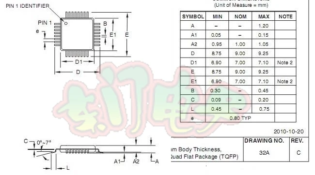 TQFP32 к Dip28 программист Горящее сиденье LQFP32 тестовое сиденье Atmega серии AVR сиденье