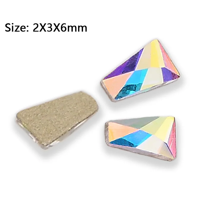 T Shape Кристалл AB причудливый дизайн ногтей RhinestonesDIY художественное оформление ногтей и рукоделия - Цвет: T Shape