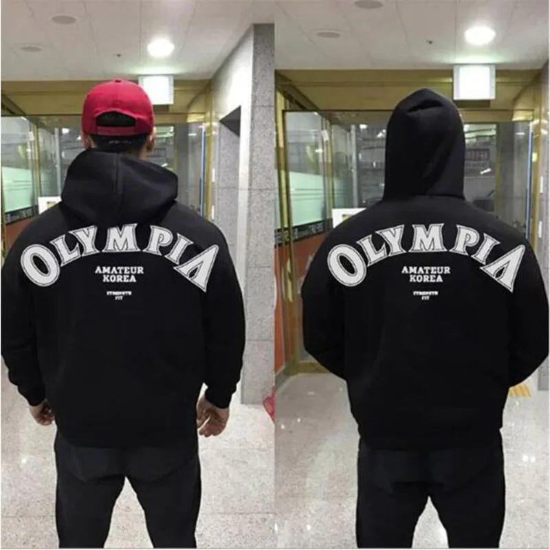 Лидер продаж новая олимпийка Мужская зимняя спортивная толстовка для отдыха