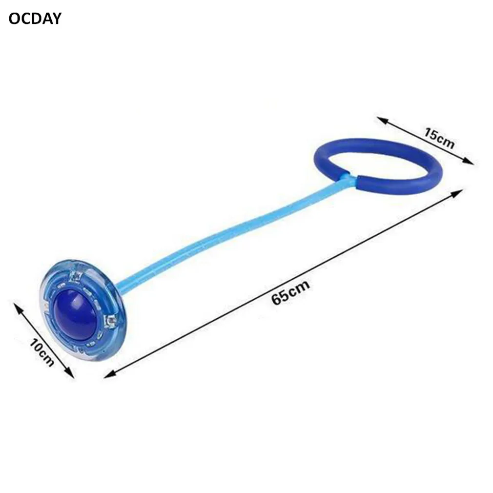 OCDAY Jumping Ring Ball for Children Adult Sport Gaming Fitness Bouncing Ball ABS Throw Foot Ball Toys Creative ABS Unisex HOT