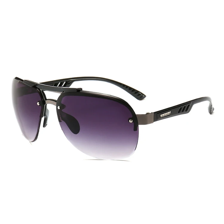Óculos de sol de tamanho grande estilo esportivo feminino marca designer retrô óculos de sol masculino preto armação grande gradiente óculos de sol_voghion.com
