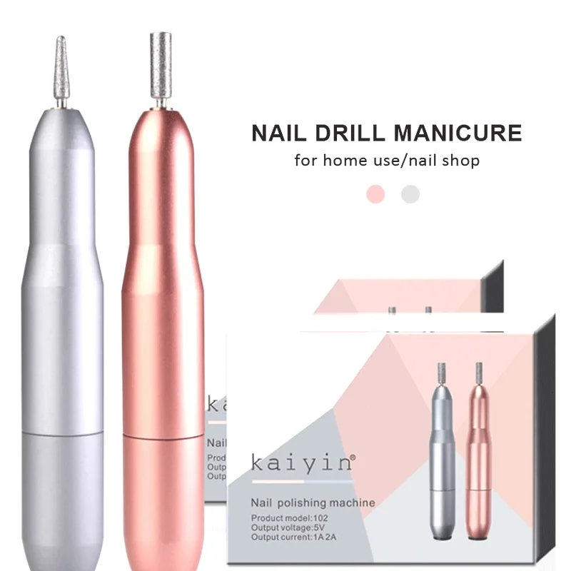 

New Style Nail Polisher Mini Small Pen Type Manicure Electric Nail Remover Nail Polisher Set Is Amall Exquisite And Easy