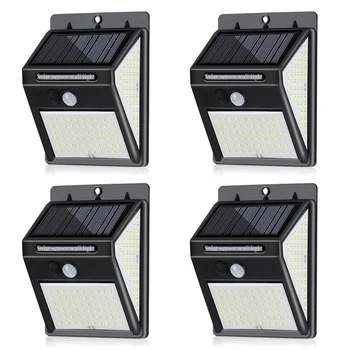 

1/2/4pcs Outdoor Solar Light 140LED Solar Motion Sensor Wall Light Waterproof Garden Porch Lamp Sun Powered Solar Lamp