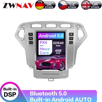 

Android 9 64+4G Tesla With DSP Carplay Car Multimedia Player Stereo For Ford Mondeo MK4 2007-2010 Auto Radio GPS Navigation