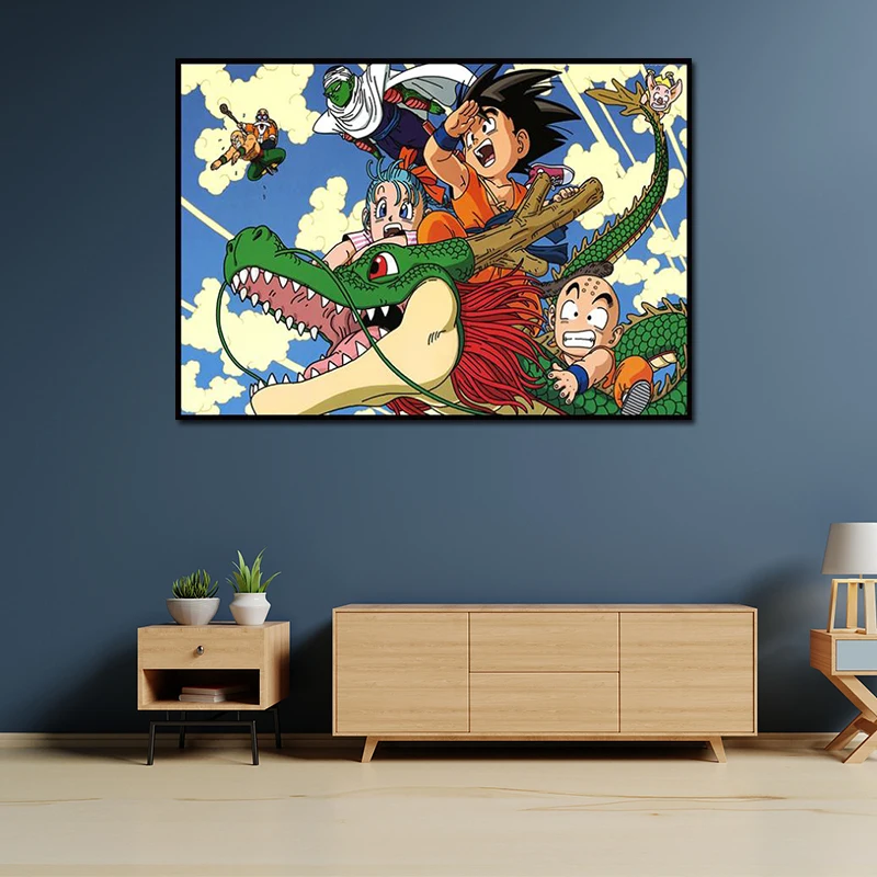 Japan Anime Dragon Ball Goku Vintage Home Decor 5d Diamond Painting Full Square/Round Picture Rhinestone DIY Diamond Embroidery