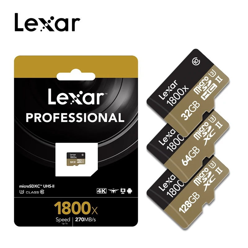 Оригинальная карта памяти Lexar 1800x Micro SD 64 ГБ, высокая скорость 32 ГБ, класс 10, TF карта 32 ГБ, флеш-карта