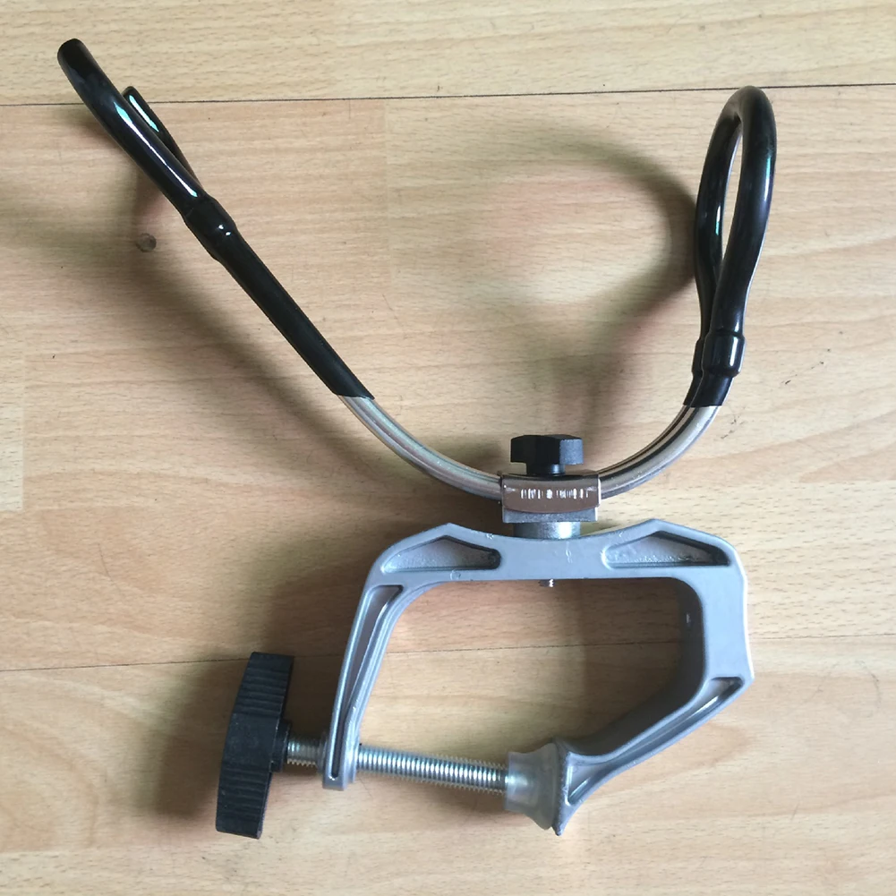 

Durable Pole Rack Boat Deck Fishing Rod Holder Bracket Universal Tools Outdoor Heavy Duty Clamp-On Equipment Mount