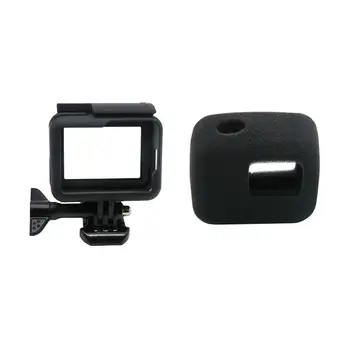 

ABGN Hot-Protective Frame Case + Windshield Cover For Gopro-Hero 7/6/5/Hero Hd, Housing Border Shell Accessories And Wind Noise