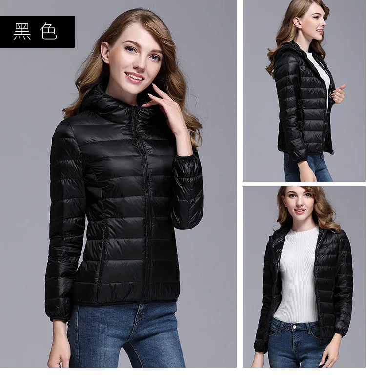 Накидка 90%, белое пальто на утином пуху, зима, 14 новых цветов, теплое, тонкое, на молнии, женская мода, яркое пальто на пуху, S6002