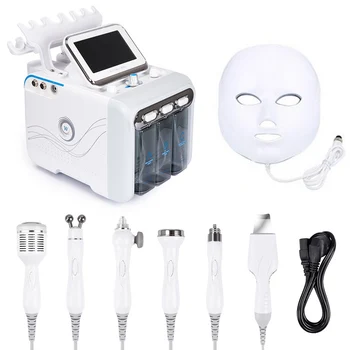 

7 in 1 Water Oxygen hydrafacial machine skin care Deep Cleansing Exfoliating Hydro Dermabrasion Jet Peel Machine with Led mask