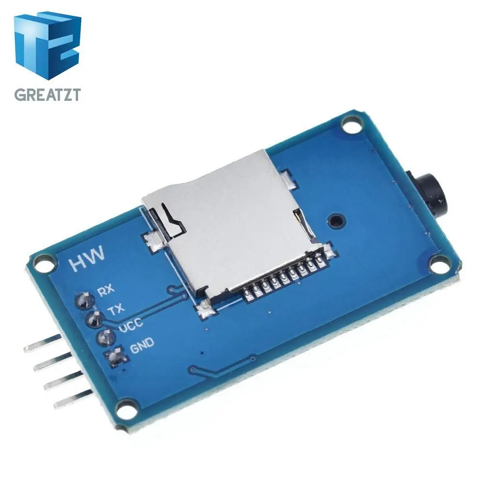 GREATZT YX6300 YX5300 UART серийный модуль управления MP3 музыкальный плеер модуль для Arduino/AVR/ARM/PIC CF