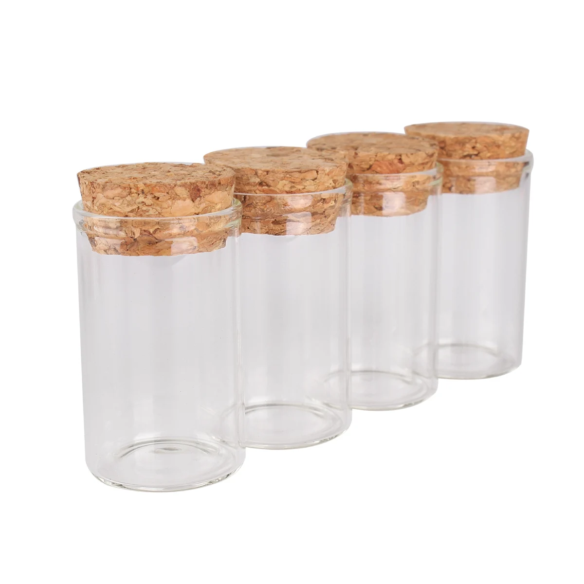 Test Tubes Glass Bottles Refillable Bottles Storage Jar 5pcs 20ml