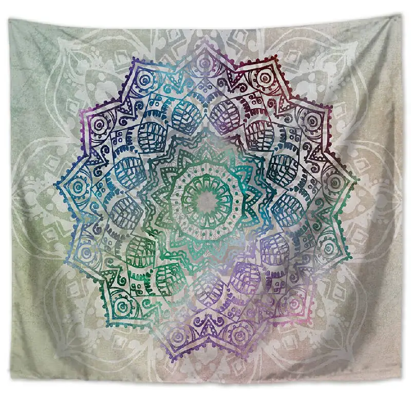

Indian Mandala Pattern Tapestry Wall Hanging Sleeping Pad Wall Tapestry Art Round Towel Beach Blanket Living Room Deco Tapesties