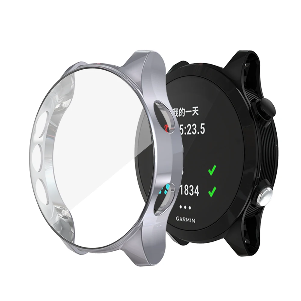 360 Тонкий чехол для часов Garmin Forerunner 935 945 чехол мягкий прозрачный TPU защита экрана противоударный корпус аксессуары для умных часов