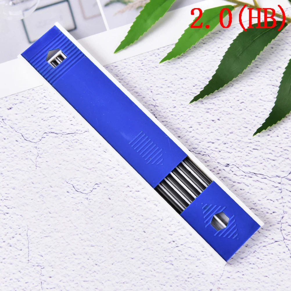 New 6 Pcs/pack HB 2B 4B Grade Black Lead Refill Red Blue Lead Refills For Office School Kids Students Supply - Цвет графита: 2HB