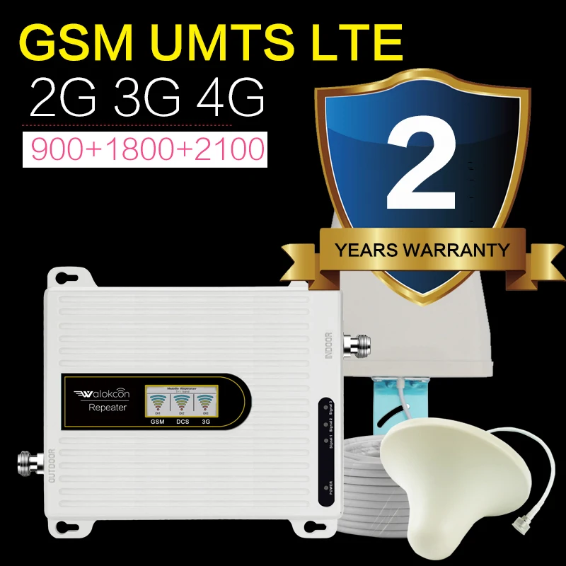 2019 новая версия 2G 3G 4G трехдиапазонный 70 дБ GSM LTE WCMDA 900 1800 2100 усилитель сигнала