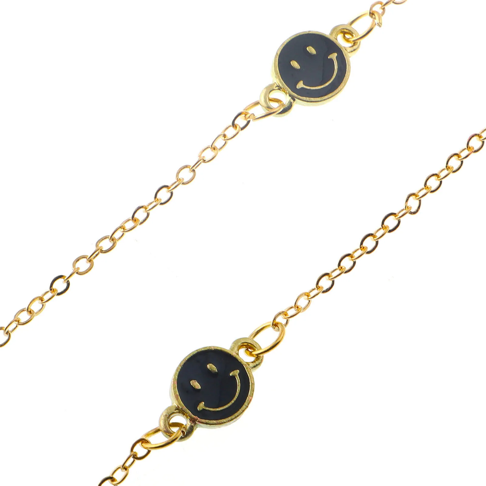 Fashion Chain Gold-Tone Black And White with Pattern Smiley Glasses Pendant Presbyopic Glasses Anti-loss Pendant AliExpress Amaz
