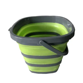 

Silicone Bucket for Fishing Promotion Folding Camping Car Wash Bucket Outdoor Camping Bucket for Car Wash Fishing Barrel Bath