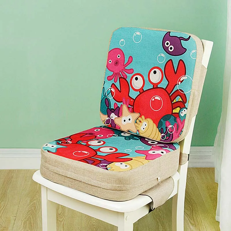 Asiento elevador para niños, cojín para comedor, silla elevada, ajustable, extraíble