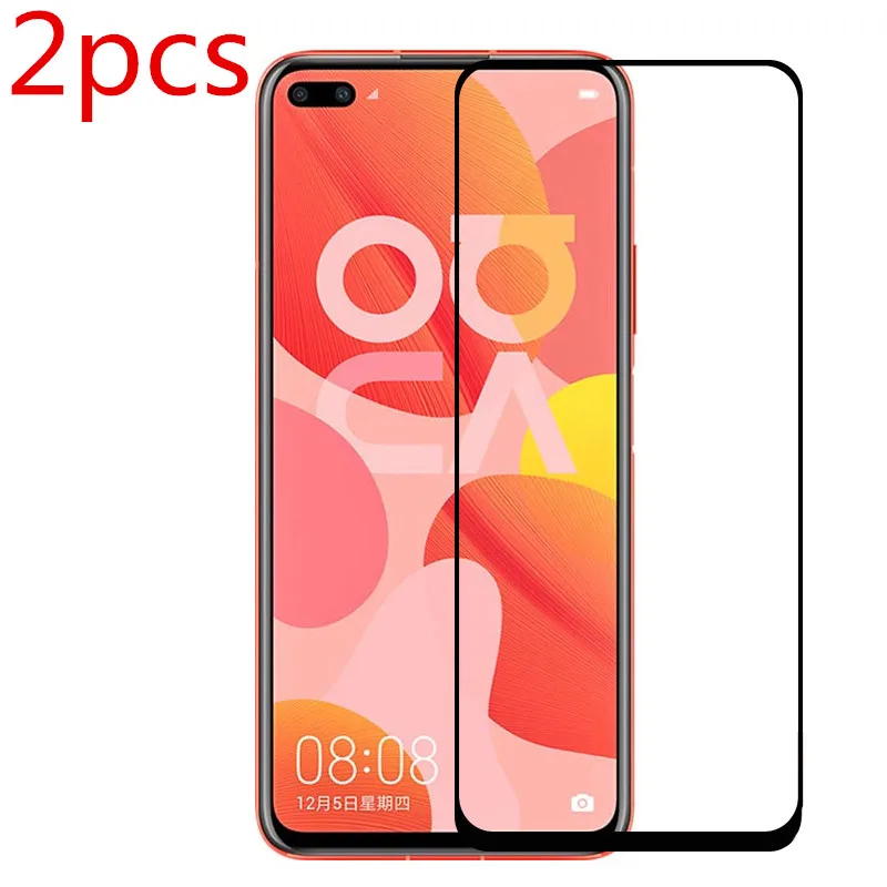 2 шт. оригинальная закаленная пленка для HUAWEI Nova 6 HD полное покрытие Защита экрана